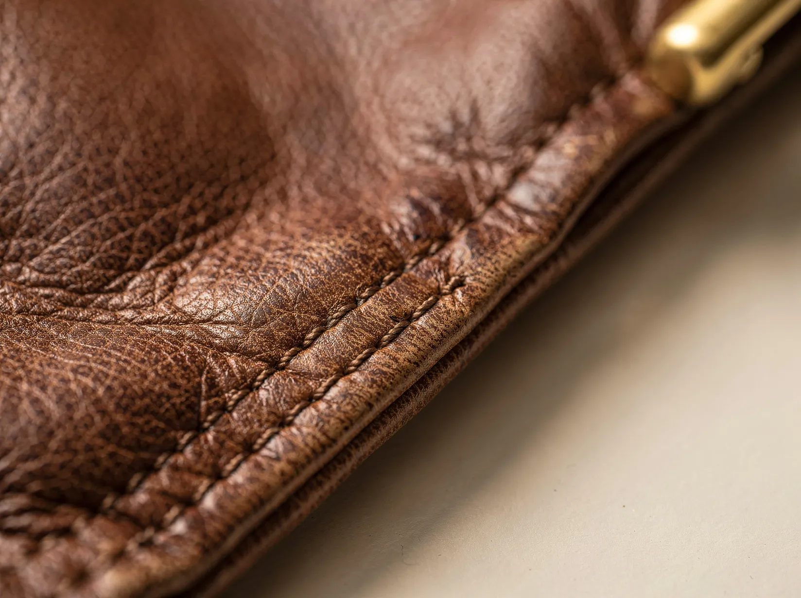 Premium leather jacket detail